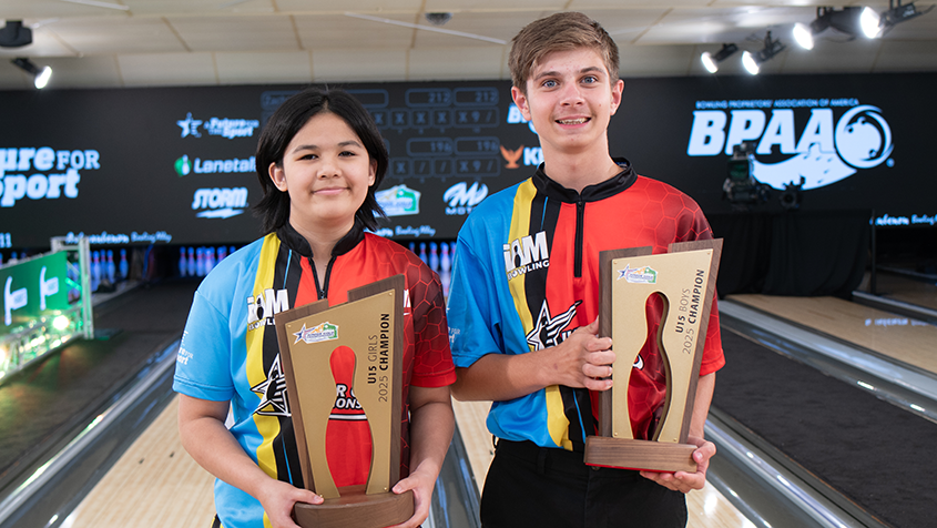 Antony and Mayne after winning U15 titles